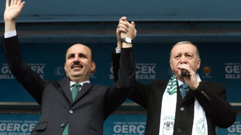Konya'da Cumhurbaşkanı 110 bin kişi karsiladi