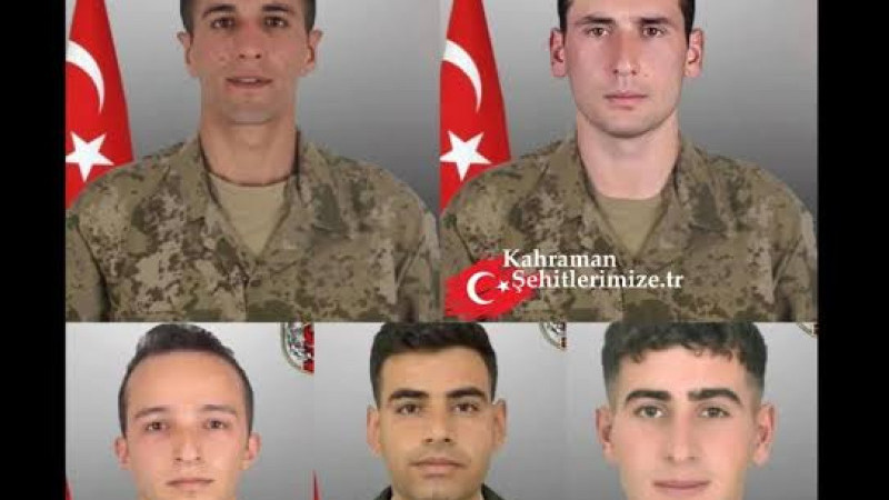 MSB duyurdu! Metan gazına maruz kalarak şehit olan 5 askerimizin isimleri açıklandı