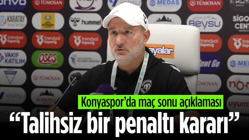Konyaspor Cephesinden Maç Sonu Açıklaması